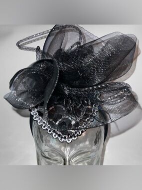 NEW Black Vampire Gothic Style Fascinator Headband/Hat
